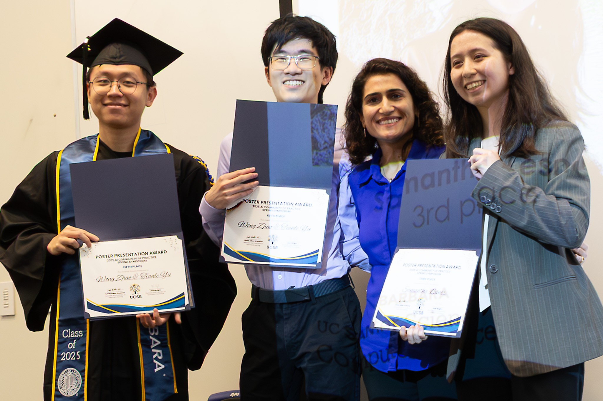 Tianle Yu, Wong Zhoe, Diba Mirza, and Samantha Lesner