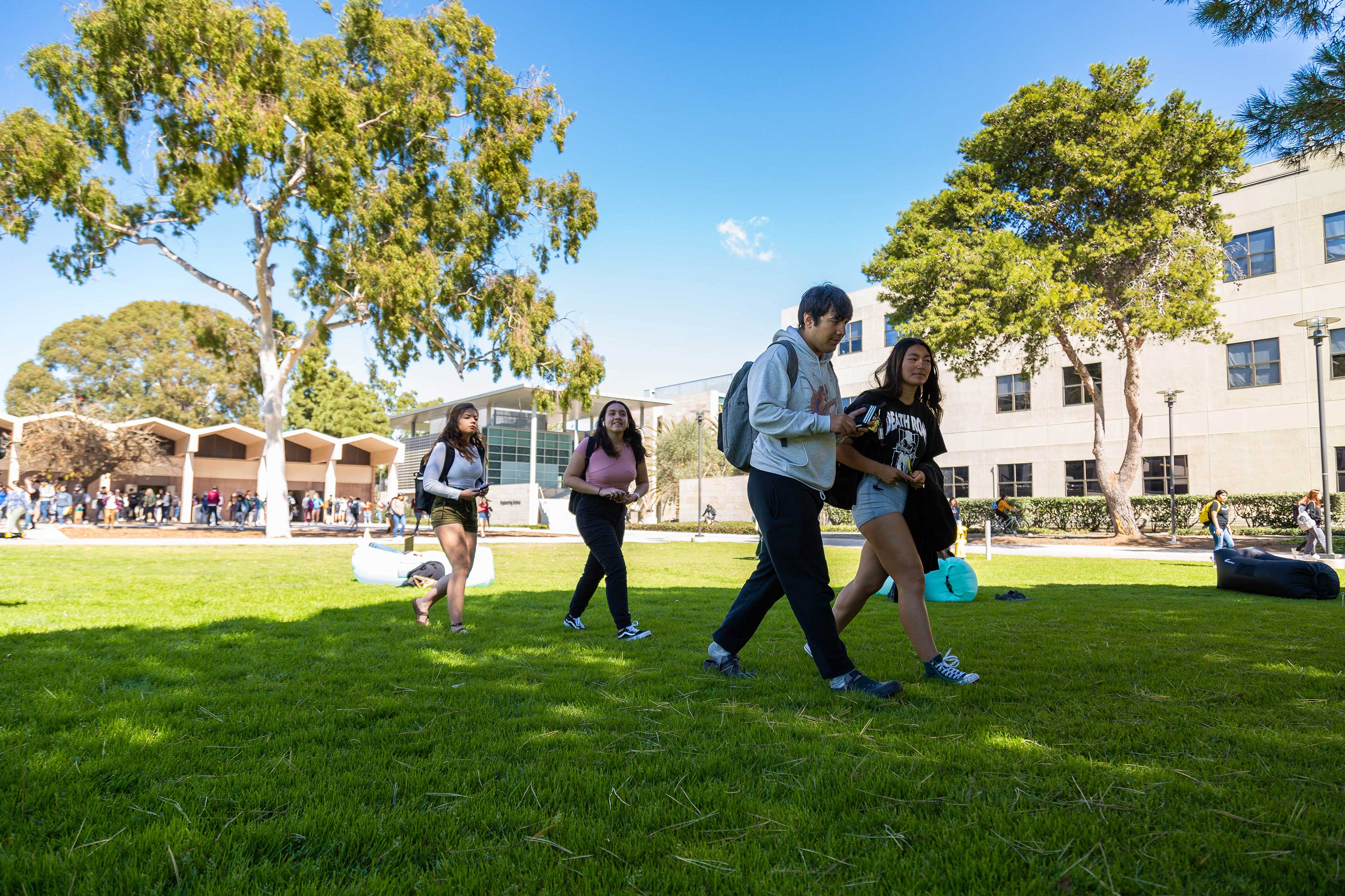 Students on campus