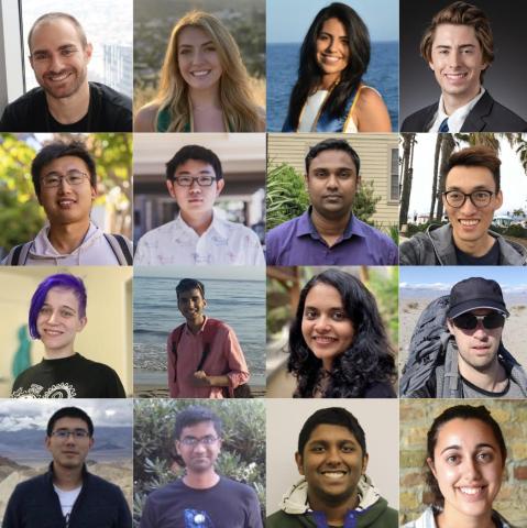 collage featuring headshots of CS Graduate Student Awardees