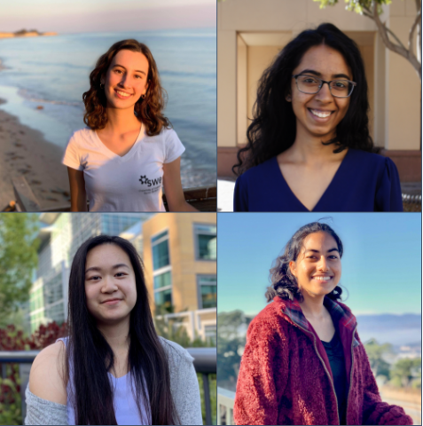 Sophie Groenwold, Samhita Honnavalli, Lily Ou, and Aesha Parekh, 3rd Year CS Majors