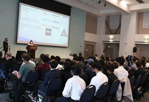 Ten capstone teams presented their projects during the Computer Science Department's cs.summit. 