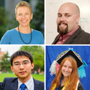 Chandra Krintz - UCSB Professor, Tim Sherwood - UCSB Professor, Bolun Wang - Graduate Student, Emilie Barnard - Alumni